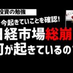 日経平均株価は急落！市場総崩れに何が起きているのか？ズボラ株投資