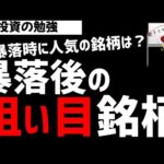 株式相場暴落後の狙い目銘柄とは？いま人気のある銘柄とは？ズボラ株投資